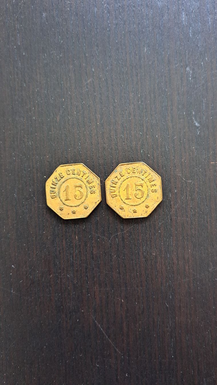 Alle Münzen: 2 antike Token Hotel de Londres selten – Gebraucht aus Riehen von Appia48 1