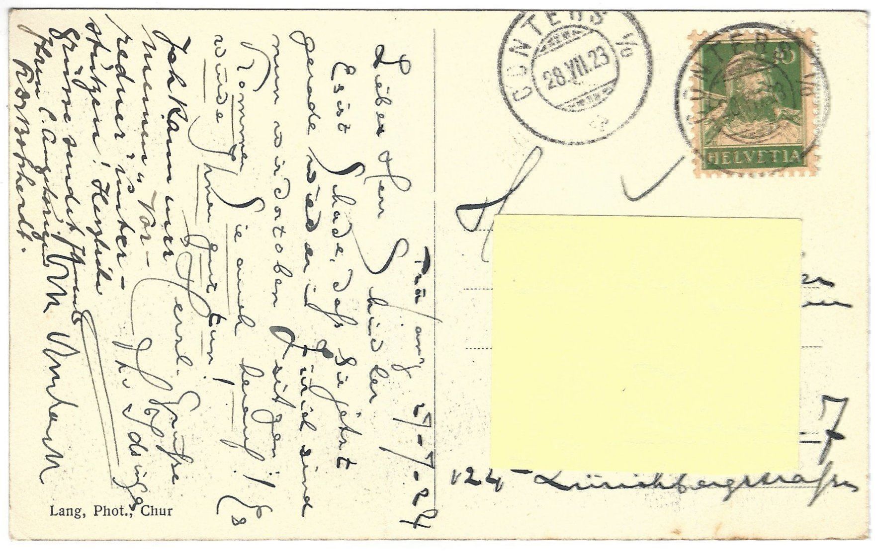 Cartes postales: AK Parsonz Conters Ortsansicht – D'occasion à Frauenfeld par Astra13 1