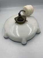 Paralume vintage bianco e blu, design!