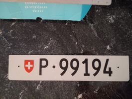Nummernschild Einzelschild PTT Post 99194
