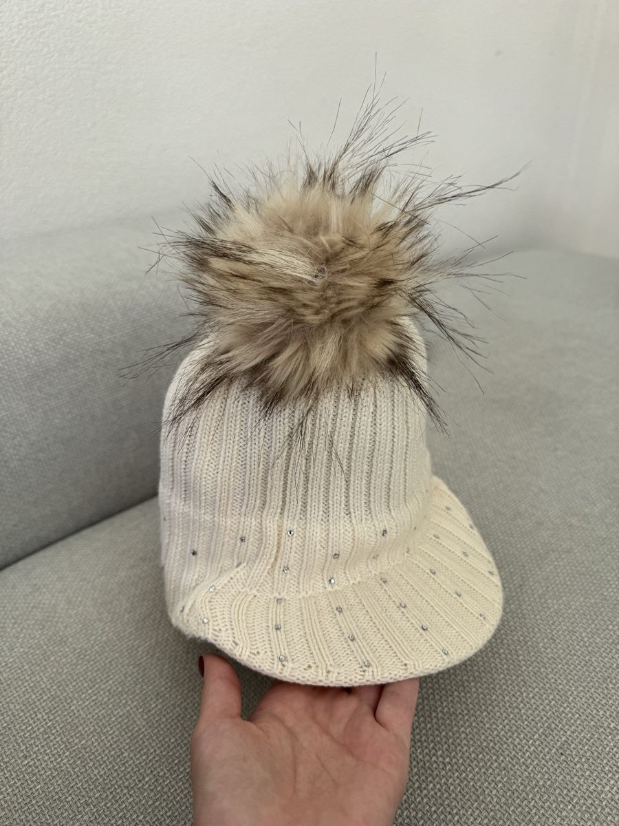 Hüte, Mützen & Caps: Wintermütze Eisbör mit Strass und Pelz – Neu (gemäss Beschreibung) aus Granges VS von rvn 1