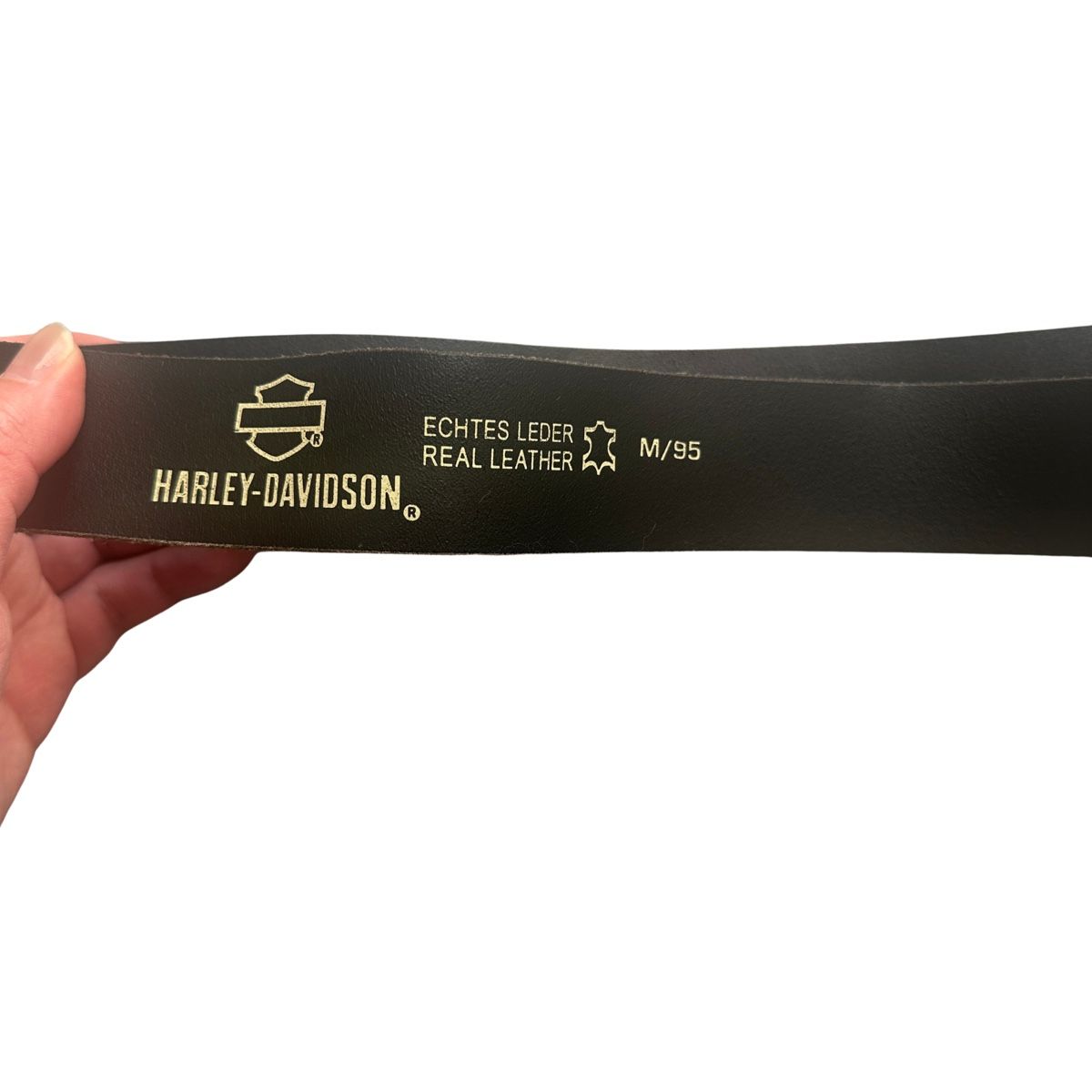 Harley-Davidson Cinture: HARLEY-DAVIDSON LEATHER BELT – Nuovo (secondo la descrizione) da Zofingen venduto da JumpInVintage 2