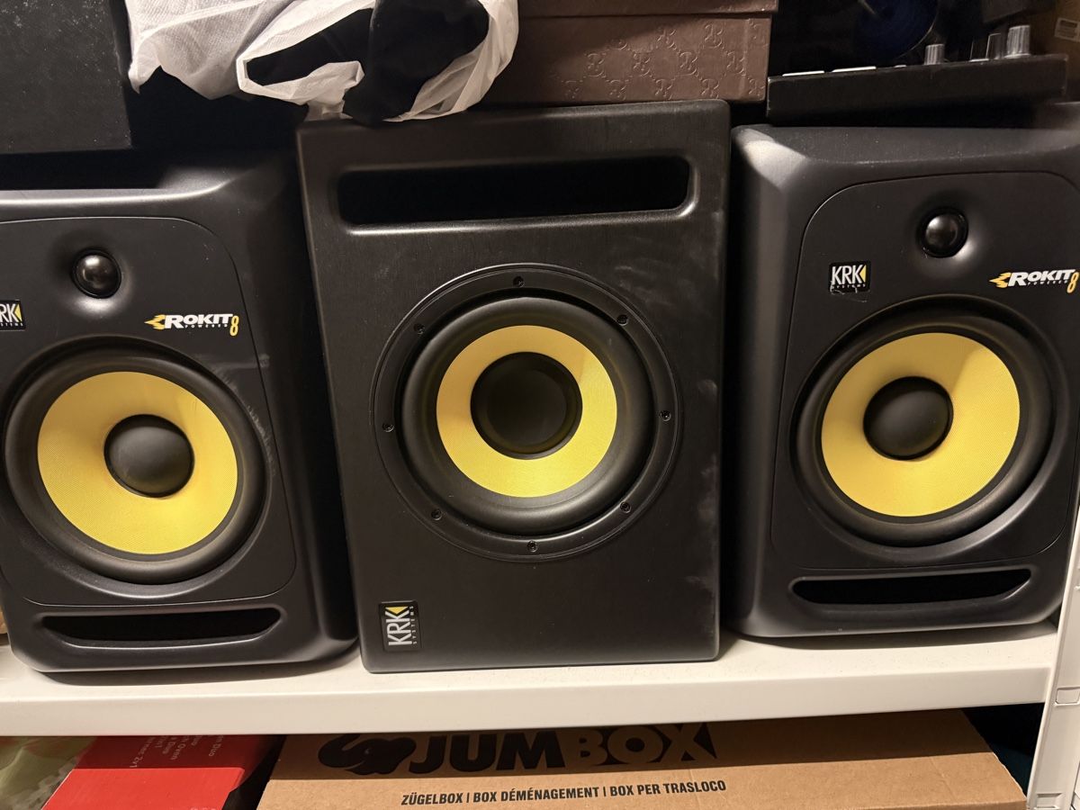 KRK Casse acustiche: KRK Rokit 8 Studio Monitore + KRK S8.4 Subwoofer – Usato da Affoltern am Albis venduto da Alis17 1