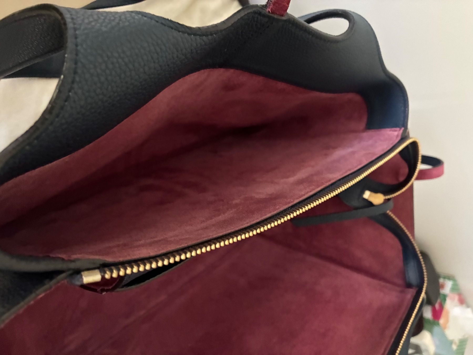 Celine Borse da donna: Celine Tasche Trifold Leder Dunkelblau – Usato da Meilen venduto da coc_q29b 2