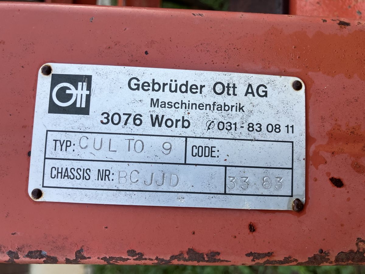 OTT Aratri: Grubber Culto 9 Gebrüder Ott AG – Usato da Windlach venduto da Sael2912 3