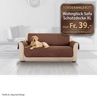 Wohnglück Sofa Schutzdecke braun Grösse XL NEU & OVP