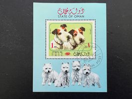 1970 Oman Hunde Kleinbogen  gest. (D622)