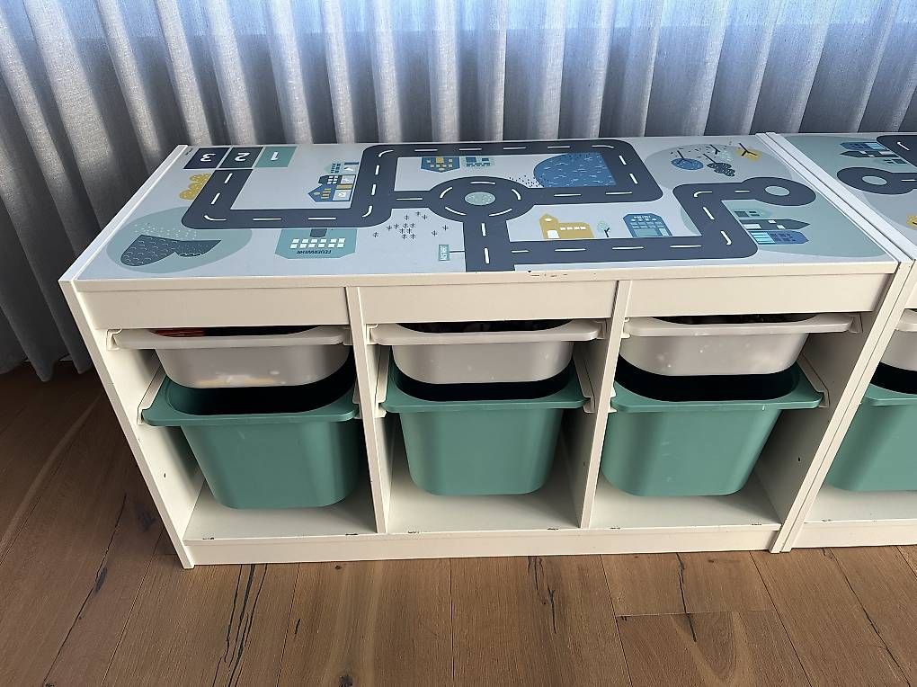Ikea Scaffali: 2x Trofast mit Limmaland Folie – Usato da Buchs SG venduto da pessego2008 1