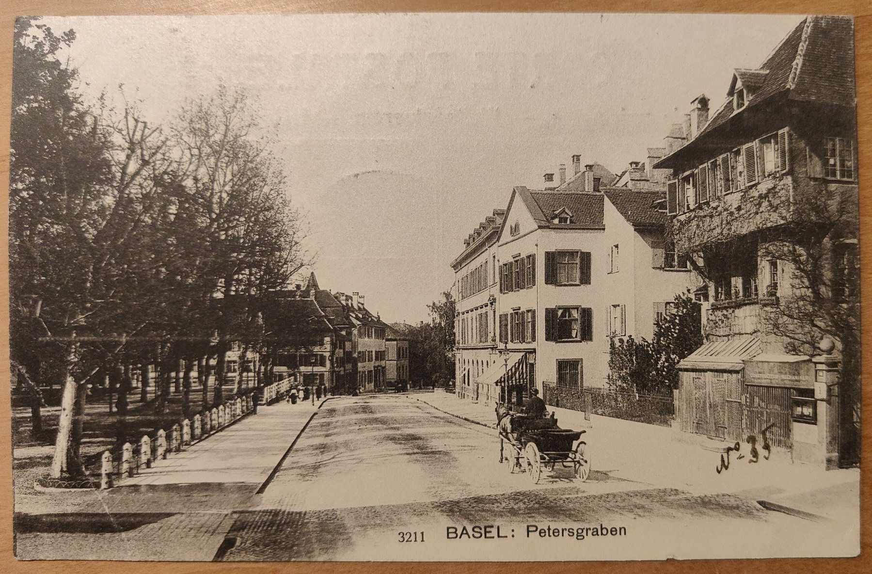 Cartoline postali: Basel Petersgraben um 1905 – Usato da St. Erhard venduto da Chaeferli6