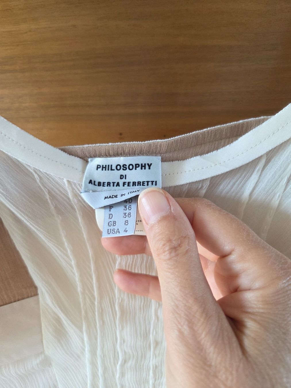 Top: Phlosophy Alberta Ferretti D 36 TOP Seide – Nuovo e nell'imballaggio originale da Oberkirch LU venduto da aimee2010 1