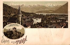 Gruss aus Thun. Schloss Thun