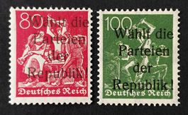 Deutsches Reich 1921/22** mit Werbeaufdruck