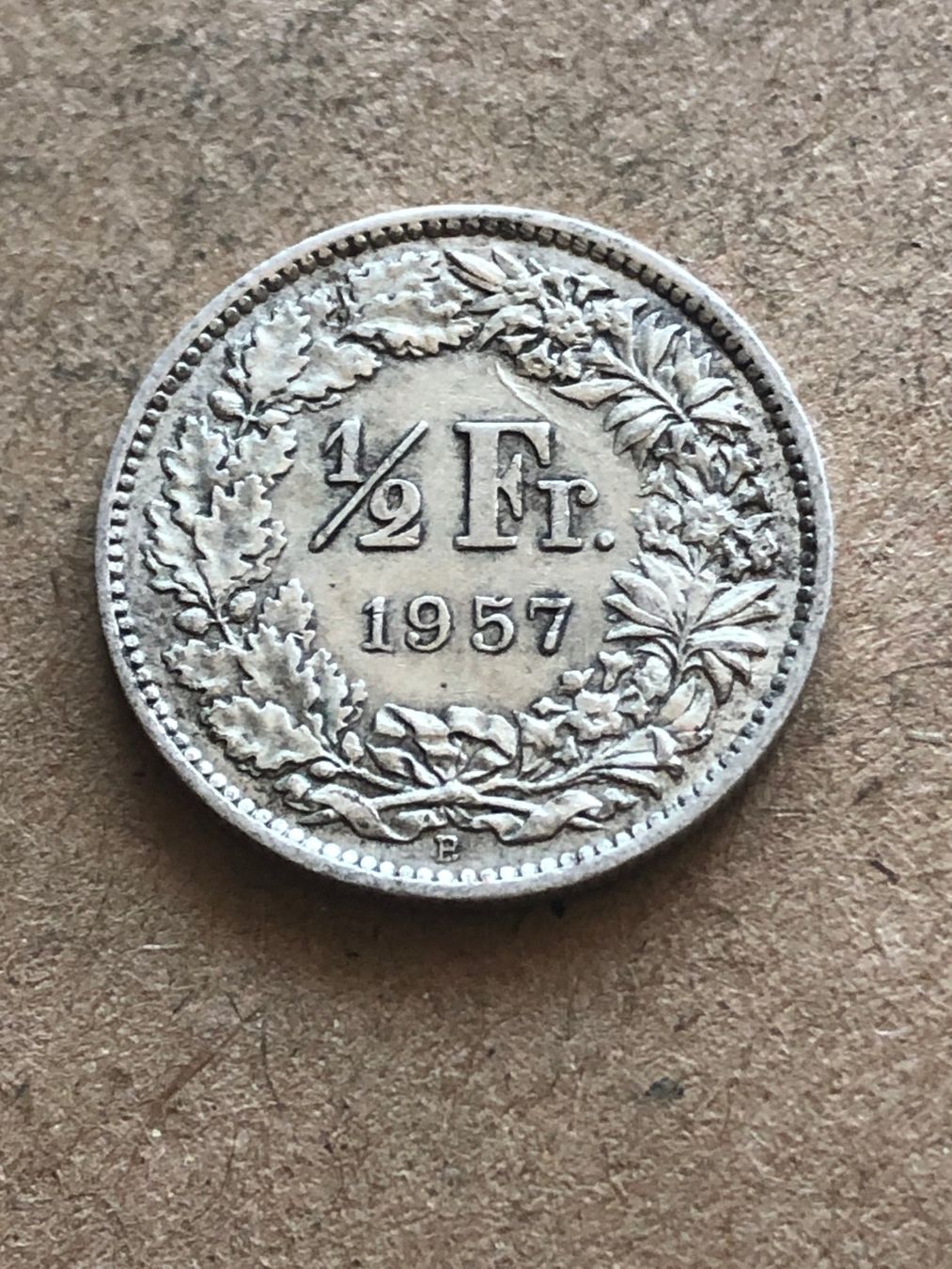 Toutes les monnaies: 50 Rp. 1957 – D'occasion à Schötz par Odpa