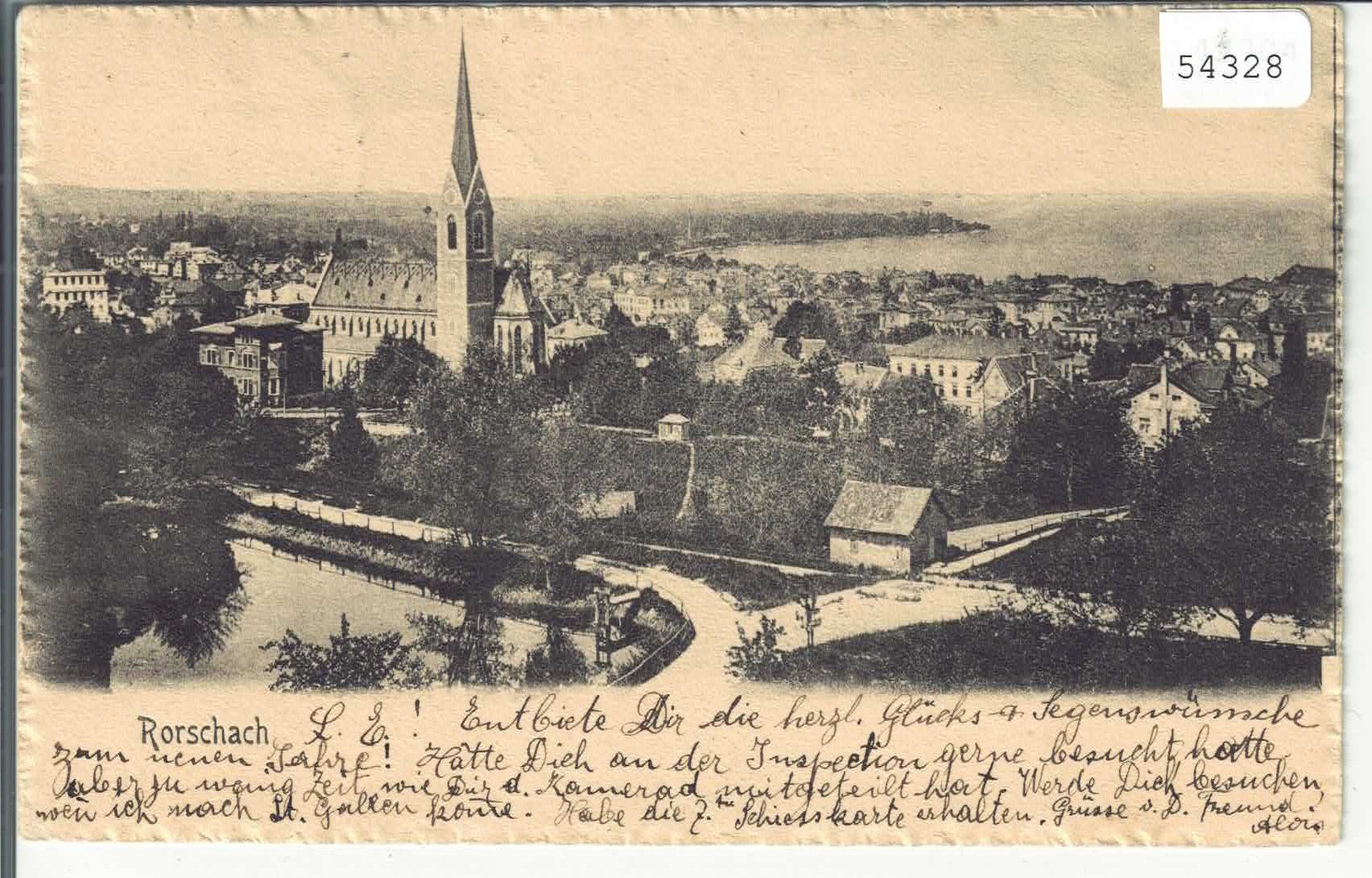 Cartoline postali: Rorschach - Generalansicht – Usato da Ettingen venduto da Kartenplanet