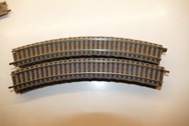 Fleischmann H0: 9xgebogenes Gleis Nr. 6120