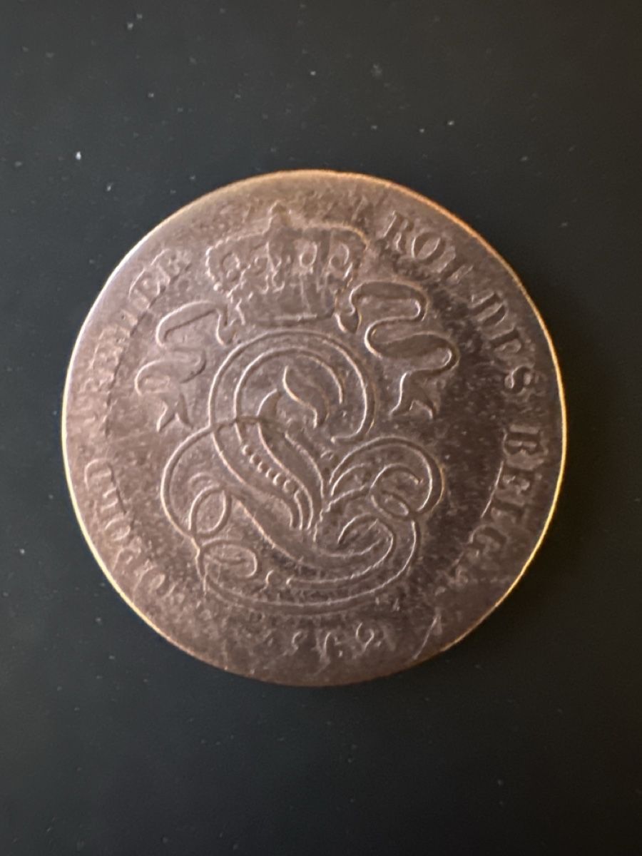 Alle Münzen: Belgien 2 Centimes 1862 – Gebraucht aus Horw von yvesmarc