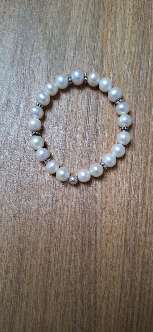 Bracelets: Armband Silber Perlen – D'occasion à Stans par Acnml 1