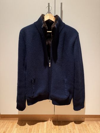 Cashmere & Fur Cardigan (Loro Piana Inspired)
