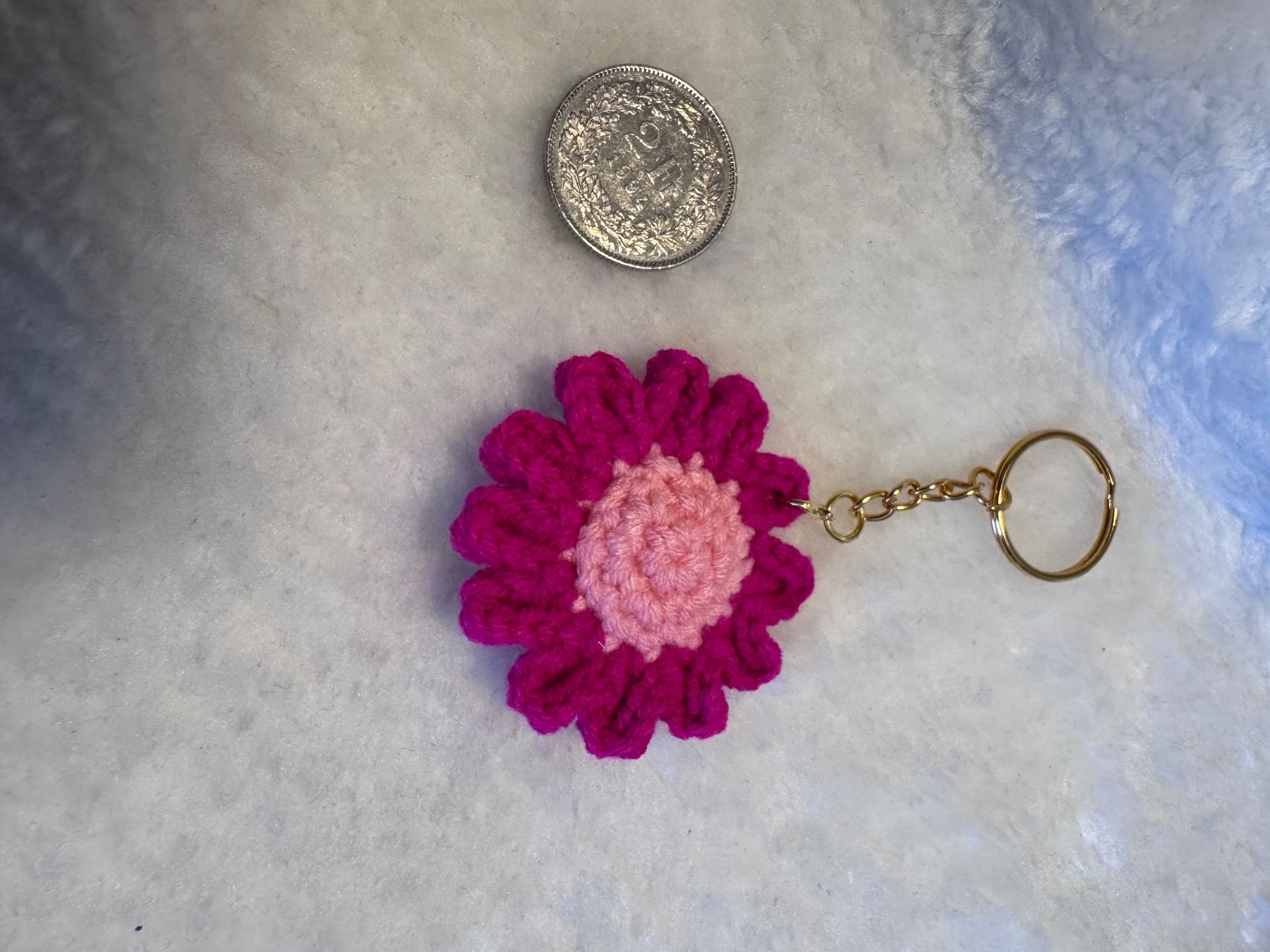 Portachiavi: Schlüsselanhänger, Blume 🌸 Pink – Nuovo e nell'imballaggio originale da Oberrieden venduto da patty1990