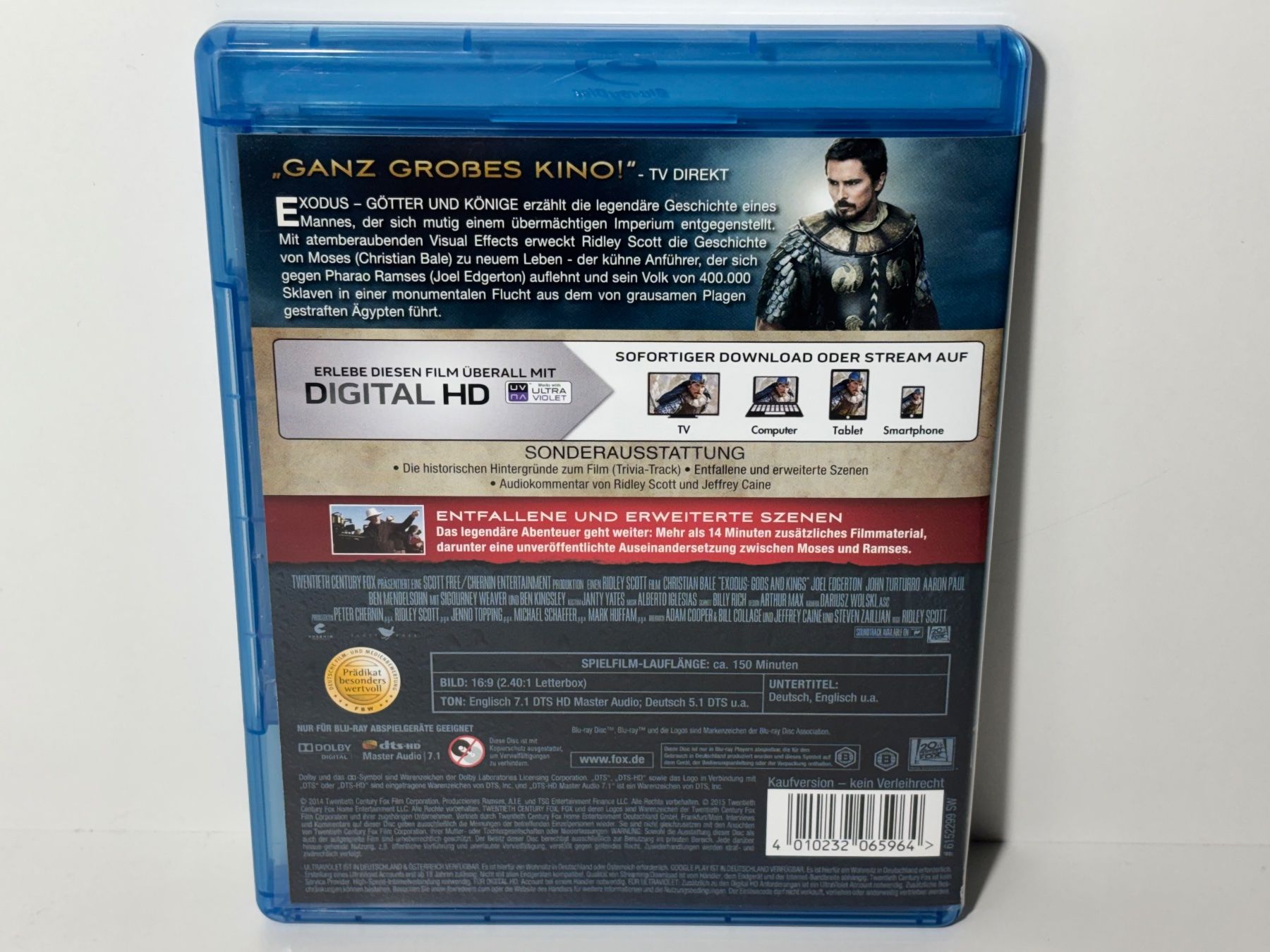 Tutti i DVDs: Exodus  - Götter und Könige Blu Ray – Usato da Wilderswil venduto da Sstriker 1