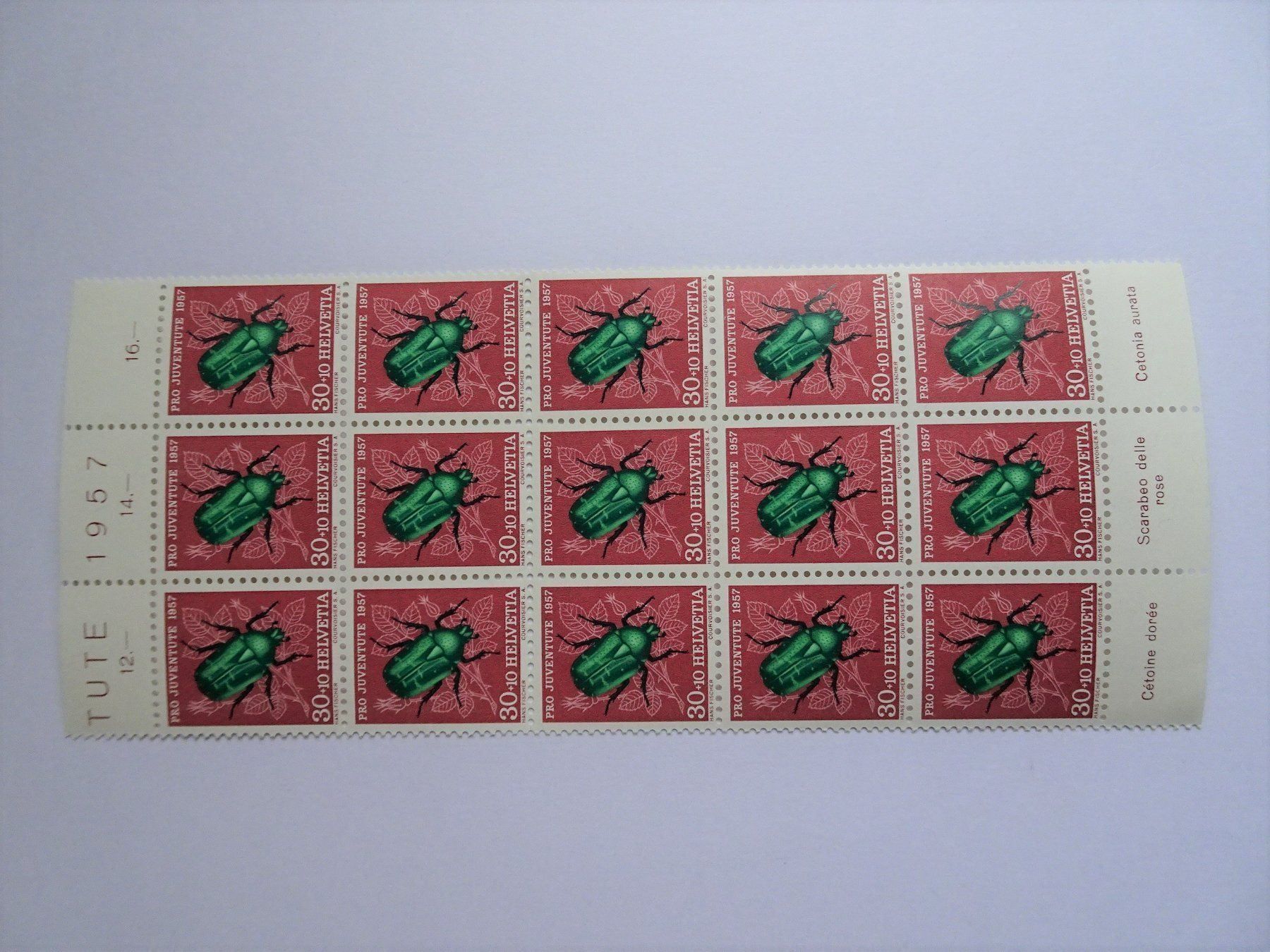 Alle Briefmarken: PJ 1957** – Neu (gemäss Beschreibung) aus Aadorf von Chnorli-Furz