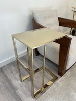 Beistelltisch Metall goldfarben