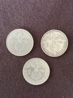 3x Deutsche Reichs Mark Münze 2 Mark Stück