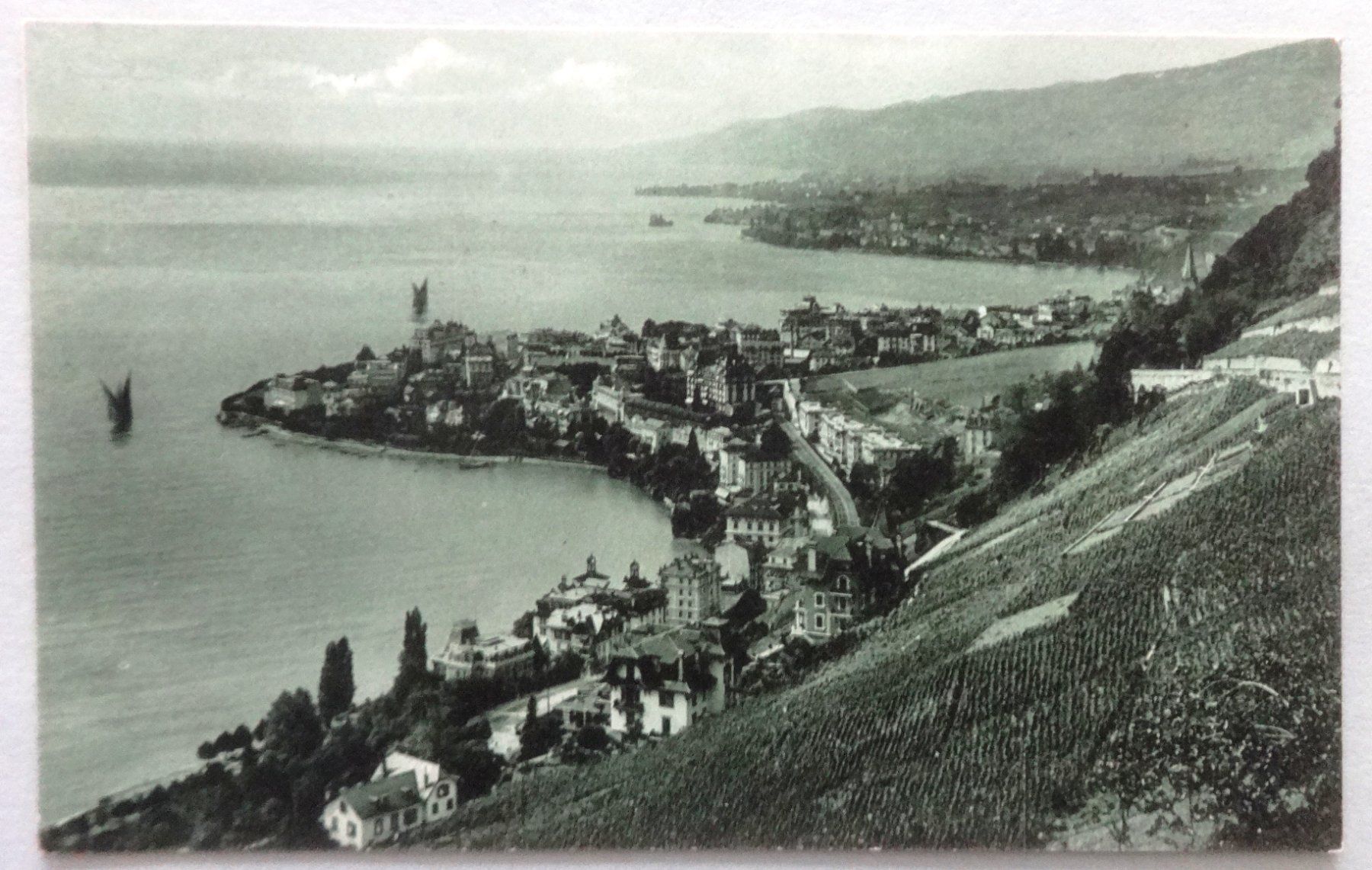 Cartoline postali: Montreux - Vue générale – Usato da Fétigny venduto da Billy2miny