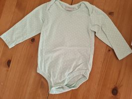 Body langarm Smile mint punkten Grösse 68