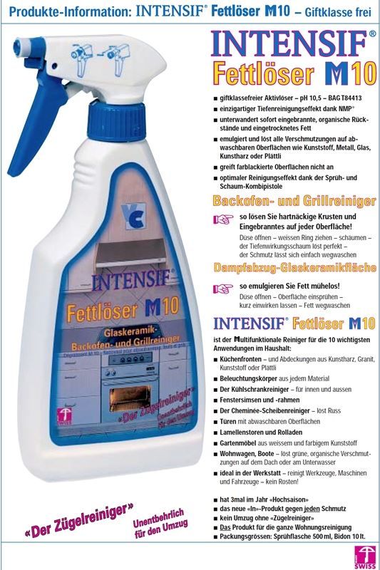 Pflegeprodukte: Universal Reiniger M10 Pumpflasche 500ml – Neu und originalverpackt aus Wettingen von Swala 2
