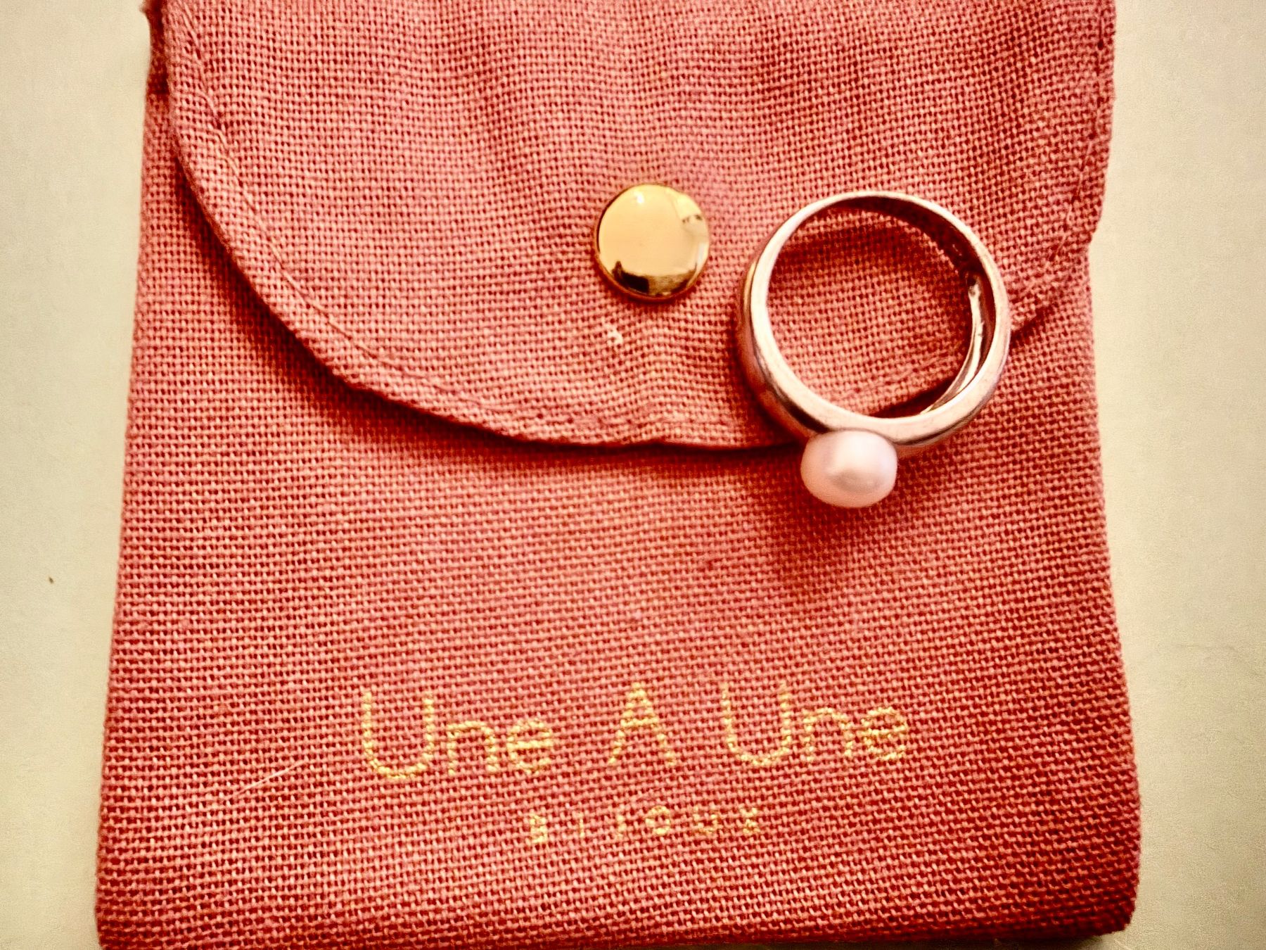 Anelli: Elegant Ring mit Süsswasserperle, Gr. 54 – Usato da Wetzikon ZH venduto da Linda5
