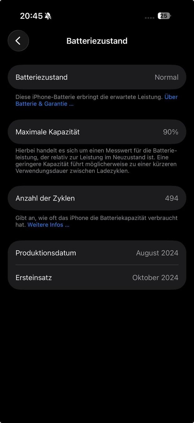 Apple Handys / Smartphones: Apple iPhone 16 Pro 256GB Schwarz – Gebraucht aus Grenchen von mar_gtm8 6