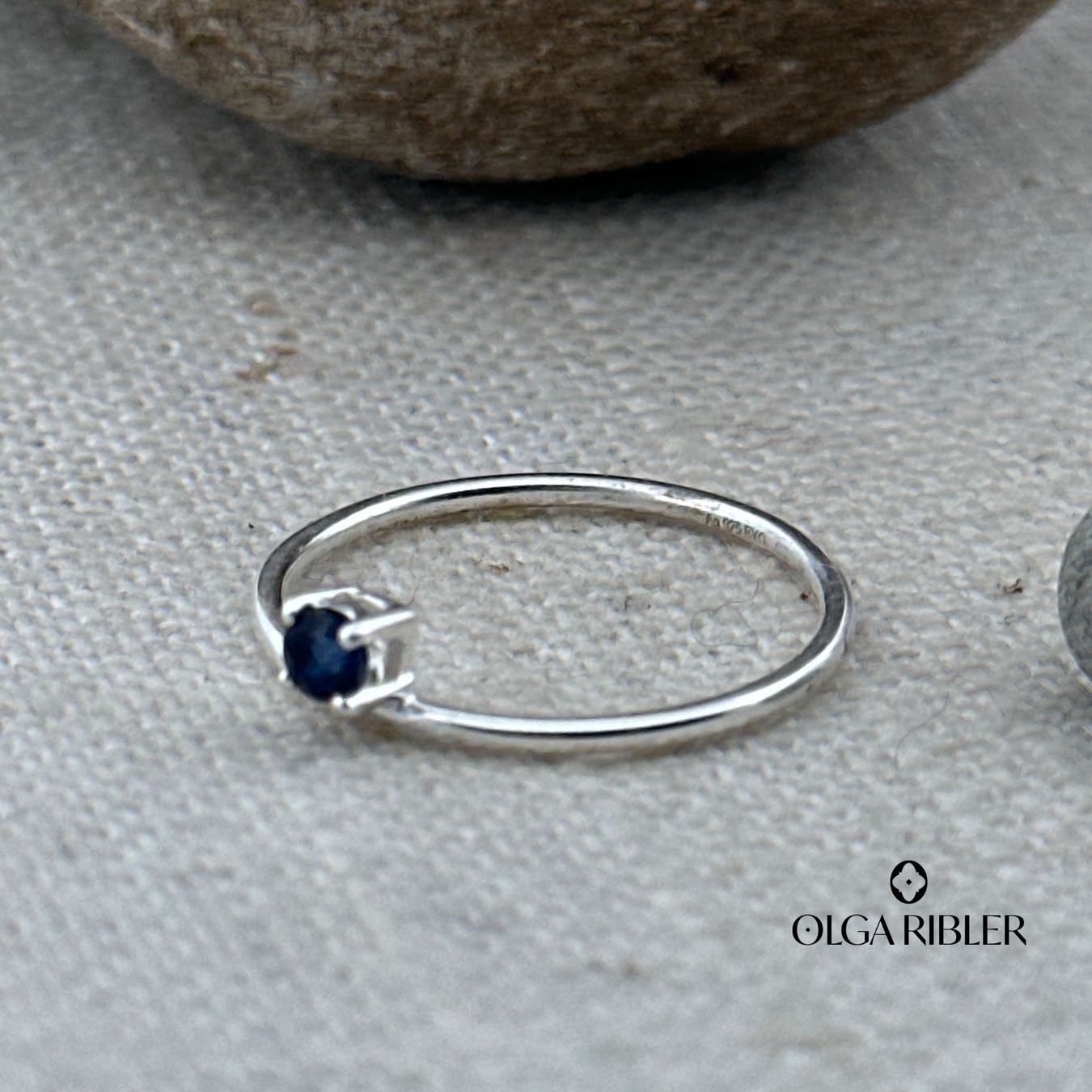 Olga Ribler Ringe: Silberring mit Saphir, Gr. 56 – Neu (gemäss Beschreibung) aus Luzern von MonikaS03 3