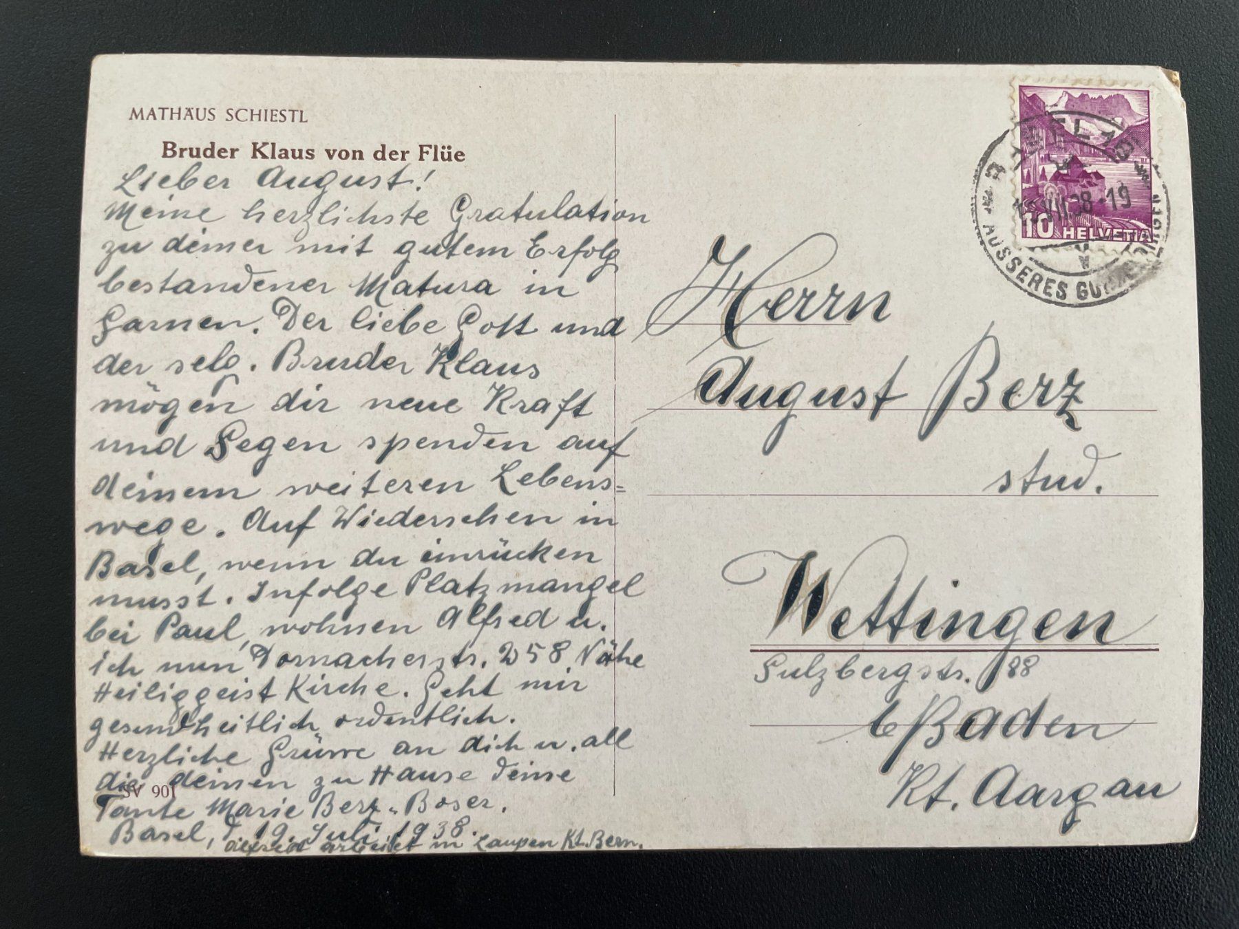 Cartoline postali: AO OW Bruder Klaus von der Flüe – Usato da Thal venduto da Danny82 1