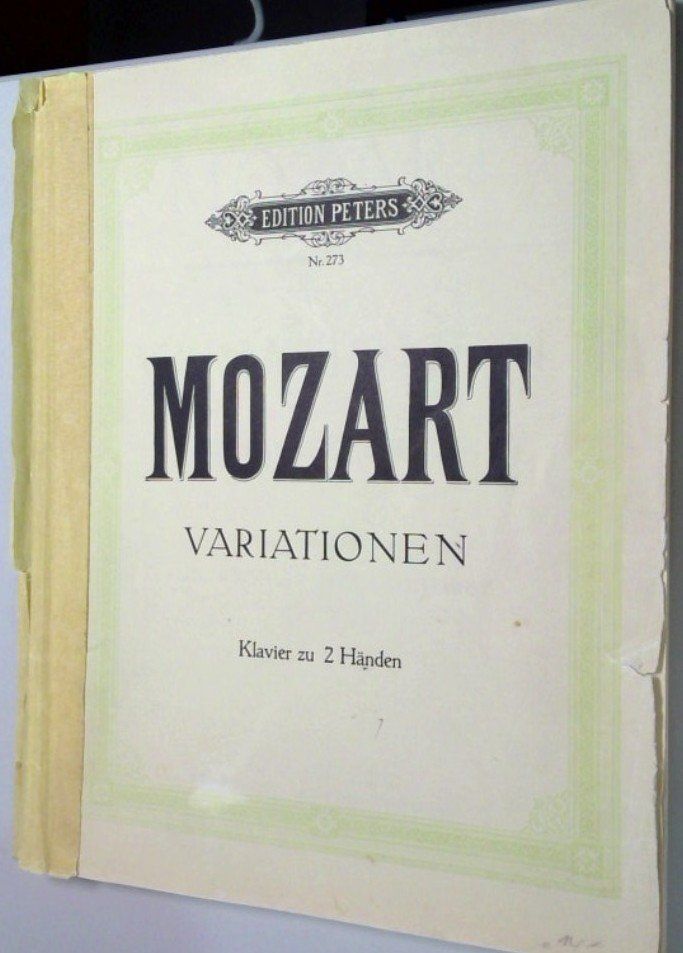 Libri: Klaviernoten Mozart Variationen – Usato da Luzern venduto da Avacont 2