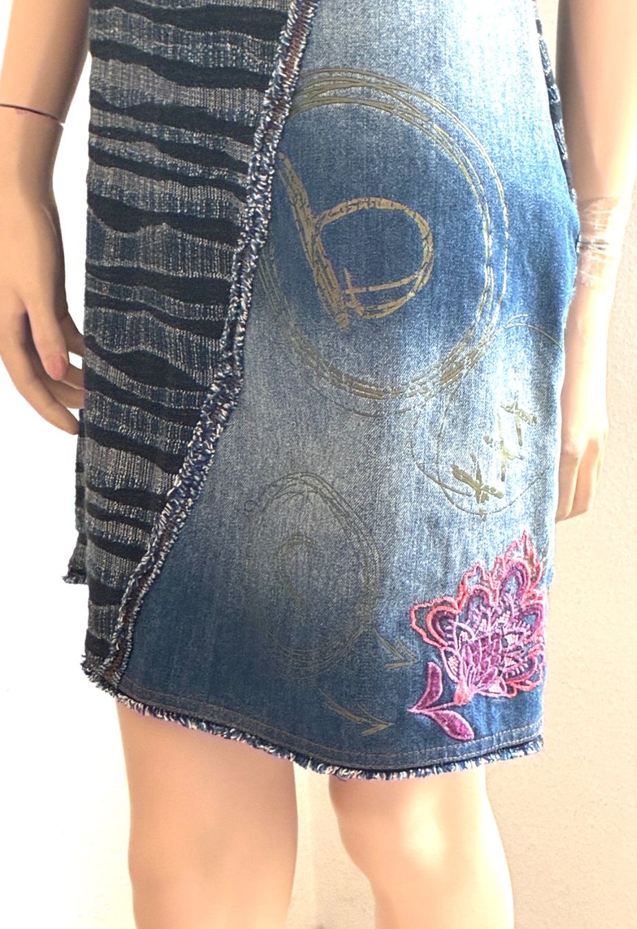 Desigual Vestiti: DESIGUAL Denim Kleid in Blau – Usato da Kloten venduto da Nephty 7
