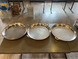 3 grosse,runde Anrichteplatten 50,5 cm x 4,5 cm