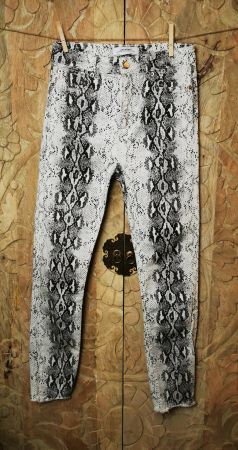 ZARA Schlangen-Print Skinny Jeans Snake - S