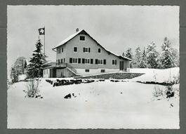 AK sw Illgau SZ Oberberg ob Schwyz Ferienheim Baden ≈ 1968