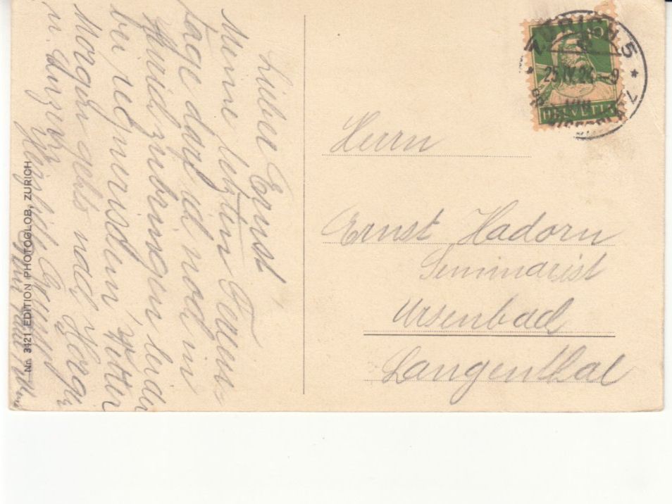 Ansichtskarten: Zürich Landesmuseum 1924 – Gebraucht aus Bürglen TG von StampGraf 1