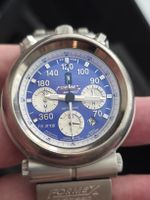 Montre Formex 4Speed Chronographe TS 375 automatique bleue 