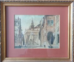 altes Aquarell / San Miguel