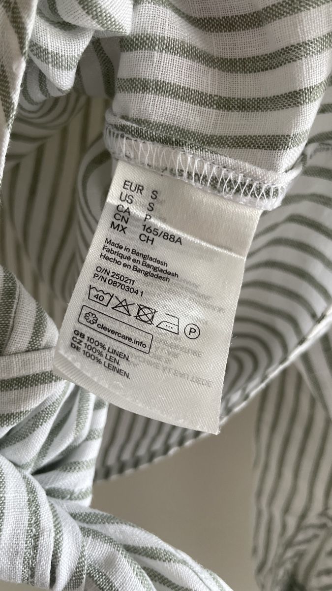 H&M Blusen: H&M Leinenbluse gestreift – Gebraucht aus Bettingen von Majvi 3