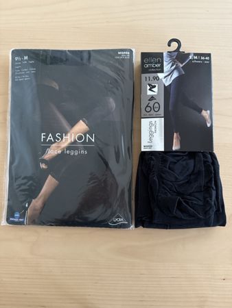NEU 2 Leggings schwarz Gr. S/M