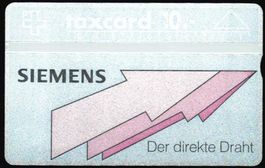 Taxcard 107E_00188 (K-91/25A) Siemens 2. Aufl. 805 Ex ungebr