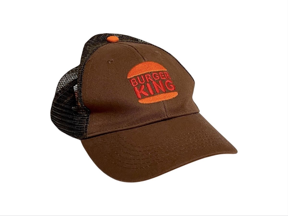 Hüte, Mützen & Caps: Gesticktes Burger King Original Staff Mesh Cap Braun-Orange – Neu (gemäss Beschreibung) aus Luzern von woti-shop