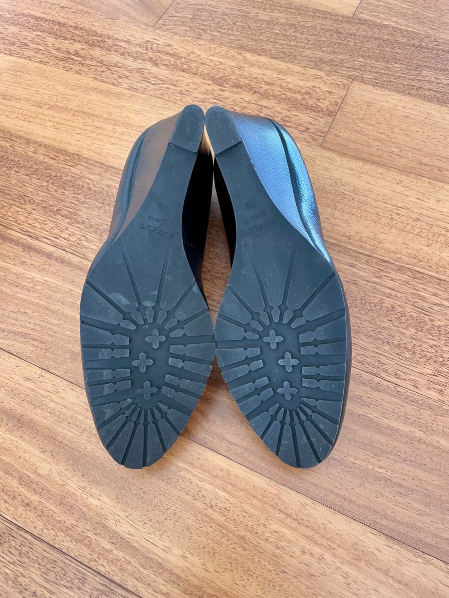 Scarpe da donna: Black leather wedges L.K. Bennett, Gr. 38 – Nuovo (secondo la descrizione) da Küsnacht ZH venduto da Zubli 3