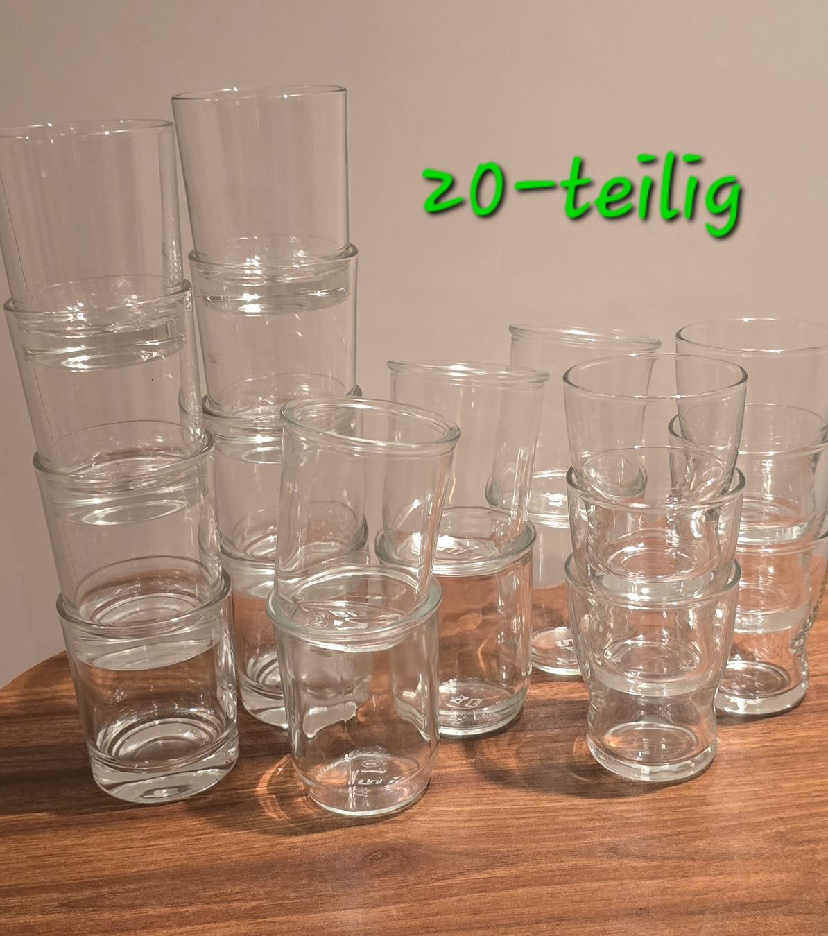 Set di piatti: 20Tlg Gourmet-Gläser-Set NEU  – Nuovo e nell'imballaggio originale da Widnau venduto da Schurlibua 5