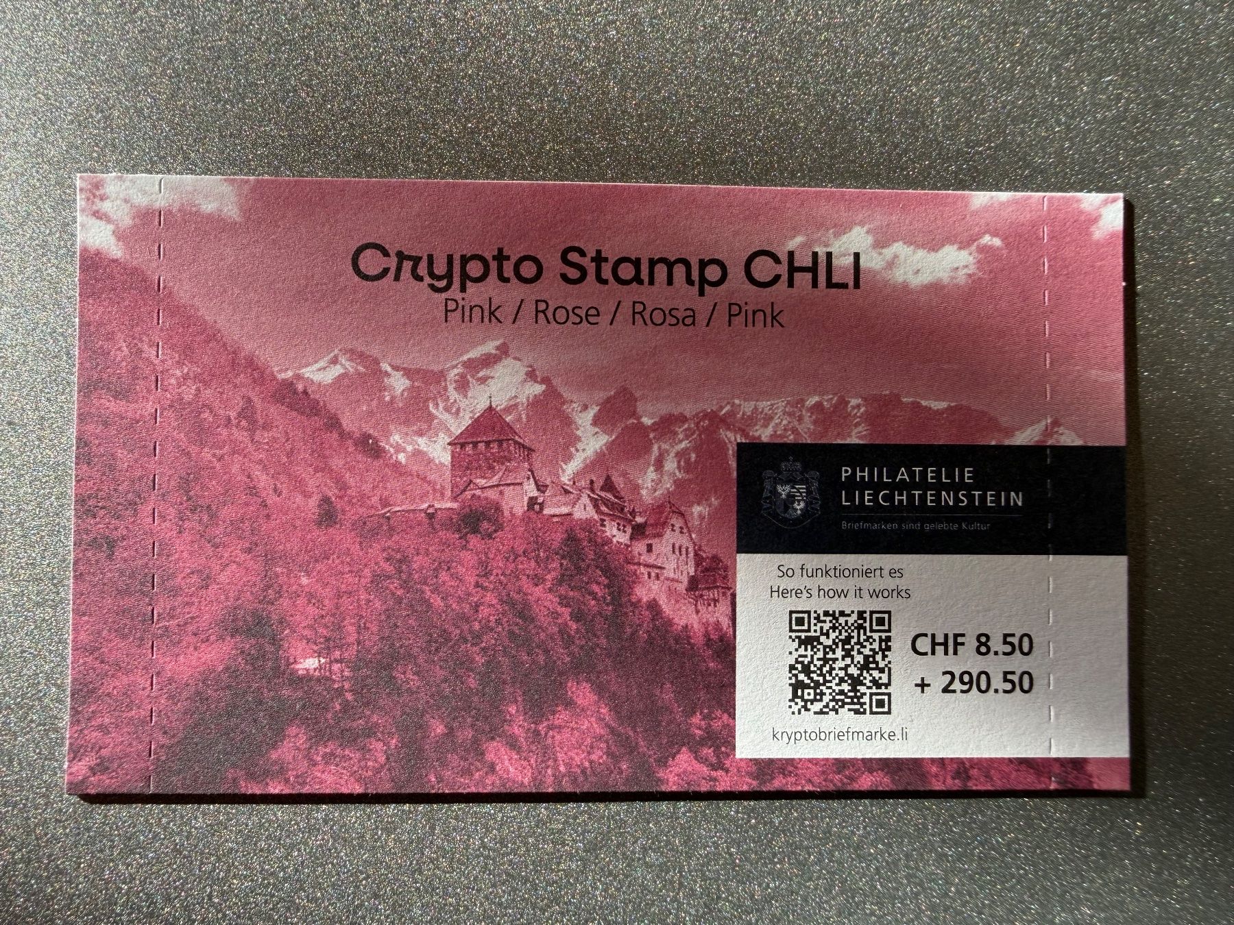 Tutti i francobolli: Liechtenstein Krypto "Chli" pink ID 5, ungeöffnet – Nuovo e nell'imballaggio originale da Lungern venduto da Jopae