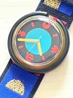 Swatch watch 90s pop art multicolor used women
